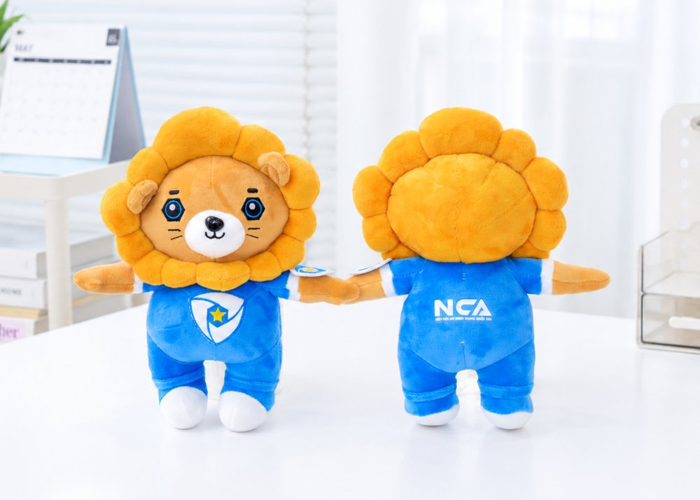 Linh vật sư tử NCA sản xuất cho Hiệp hội An ninh mạng Quốc gia